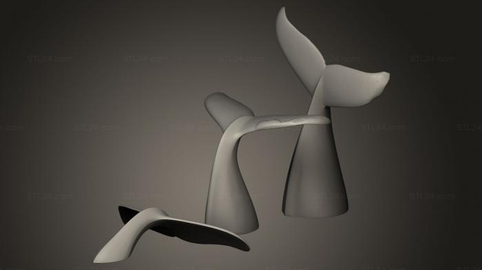 Animal figurines (Elle plonge, STKJ_0267) 3D models for cnc